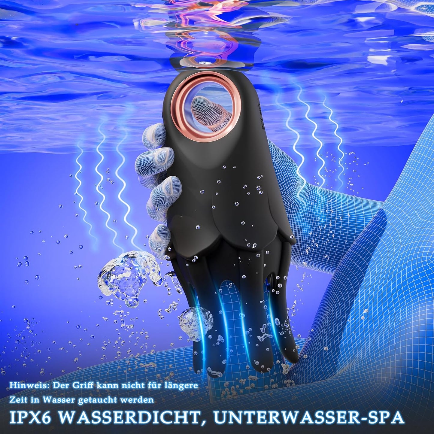 Elektrischer Penistrainer Vibrator Massage Masturbator mit 7 Vibrationsmodi