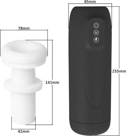 Wasserdicht Elektrischer Masturbatoren Cup mit 7 Modi Teleskopfunktion & Saugwirkung