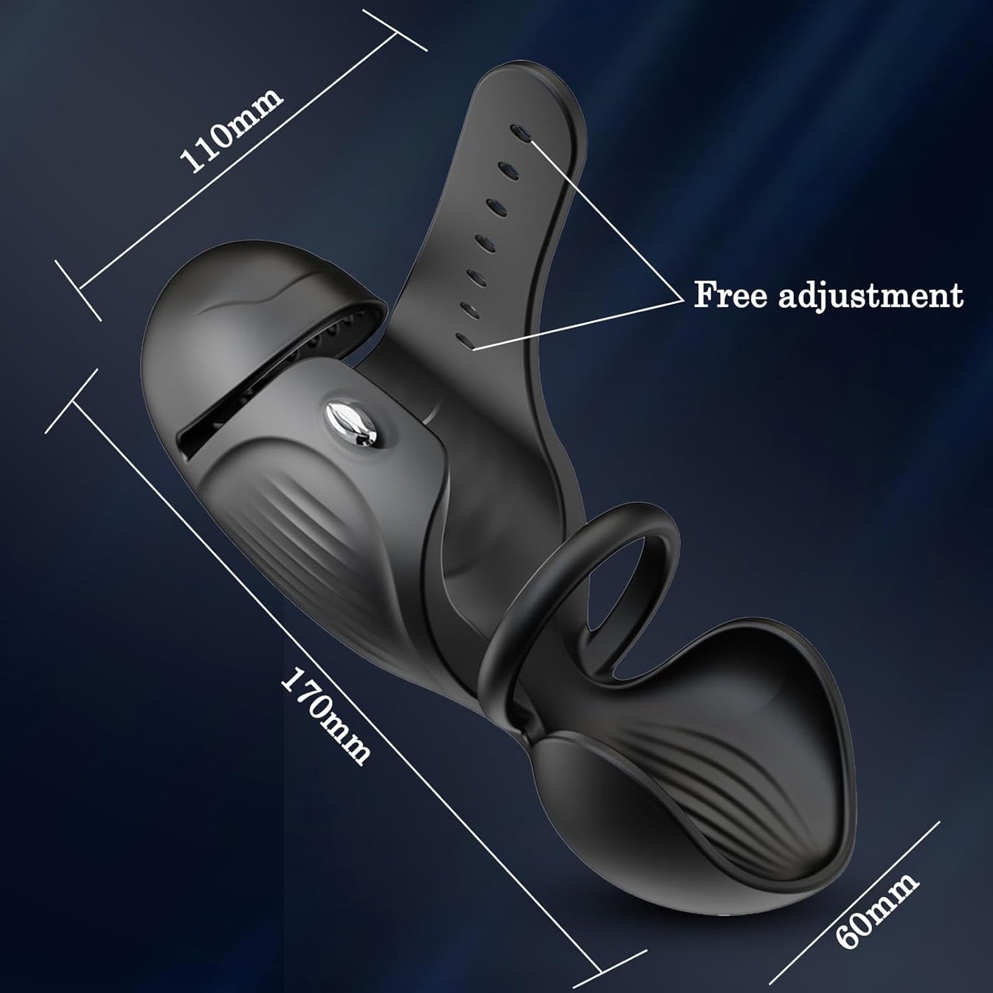 Elektrischer Penis Vibrator Masturbator Eichel Stimulator mit 9 Modi