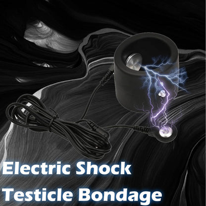 Elektroschock Hodenbrecher Penistrainer Penisring mit Mehreren Vibrationsmodi