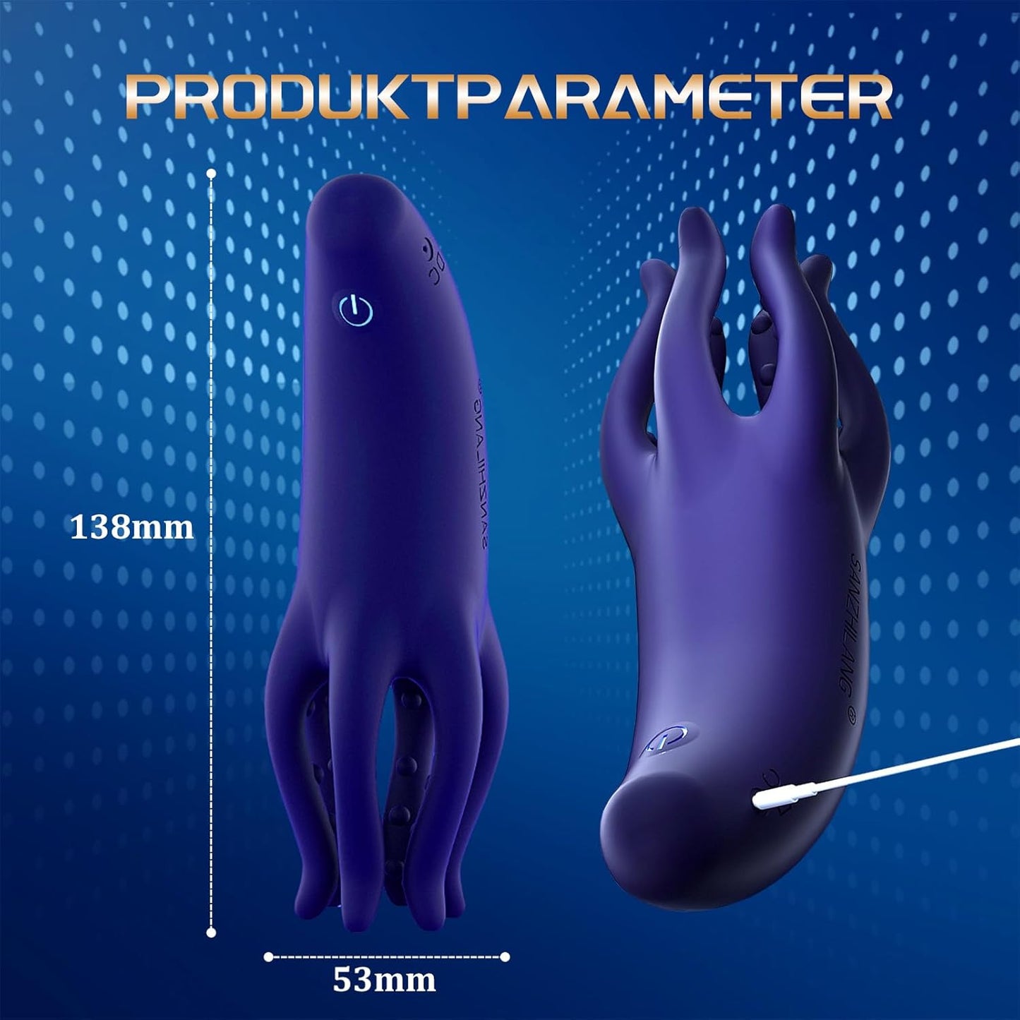 Elektrische Eichelvibrator Penis Vibrator Eichel Stimulator mit 10 Vibrationsmodi