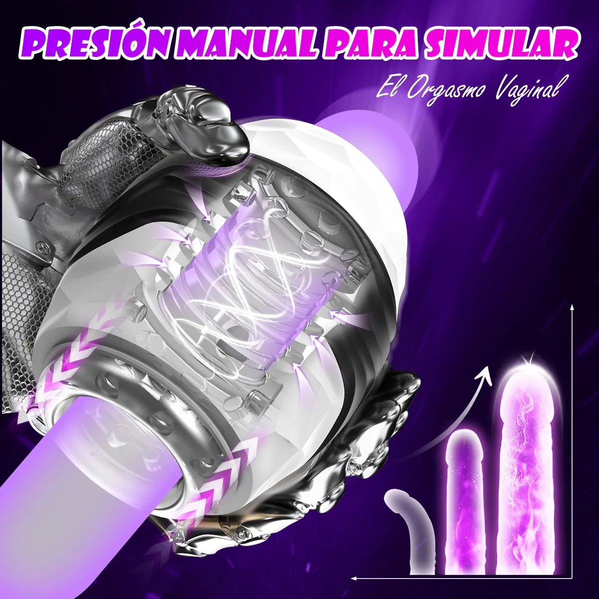 Elektrische masturbator Automatische penistrainingvibrator met 10 vibratiemodi 