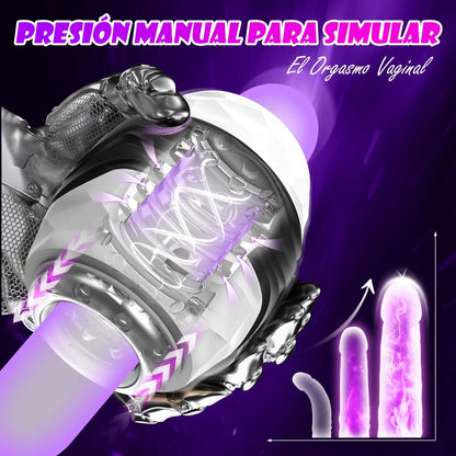 Elektrische masturbator Automatische penistrainingvibrator met 10 vibratiemodi 