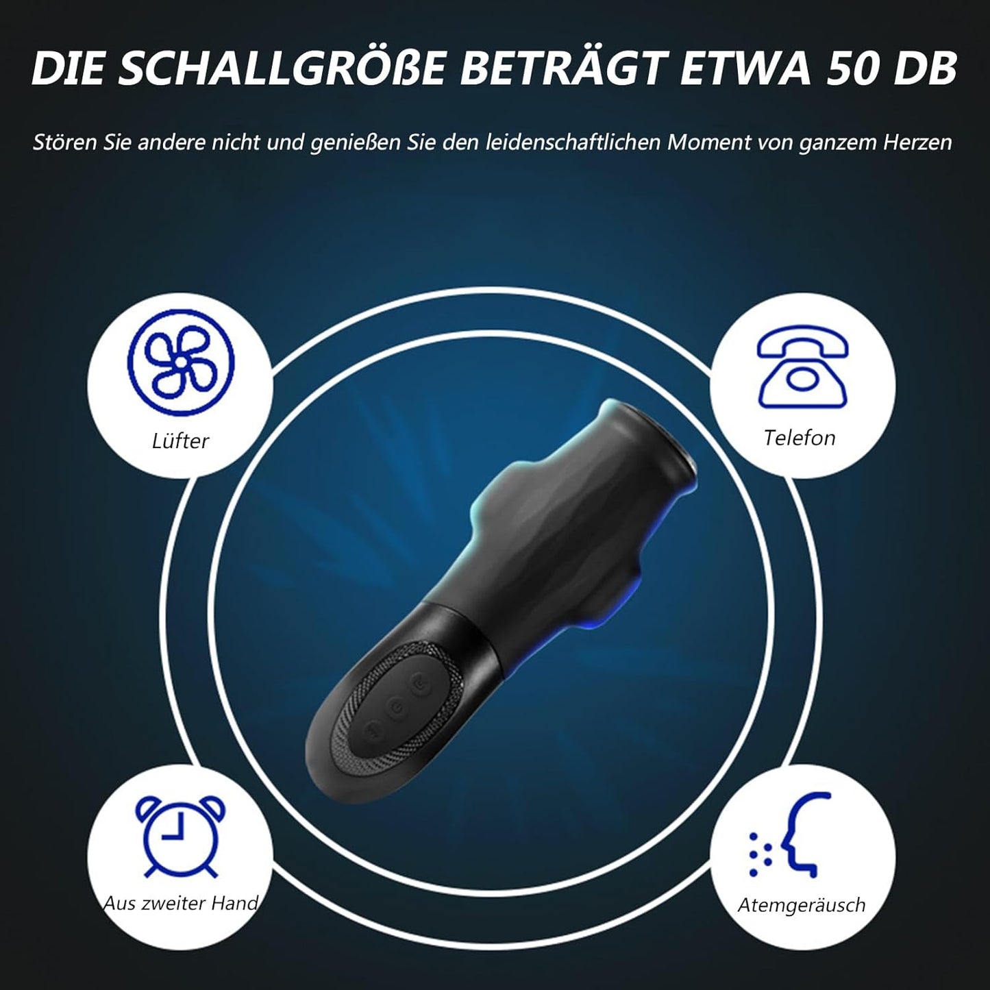 Elektrischer Masturbatorschale Blowjob Sex Machine mit 9 Vibrations & Saugfunktion