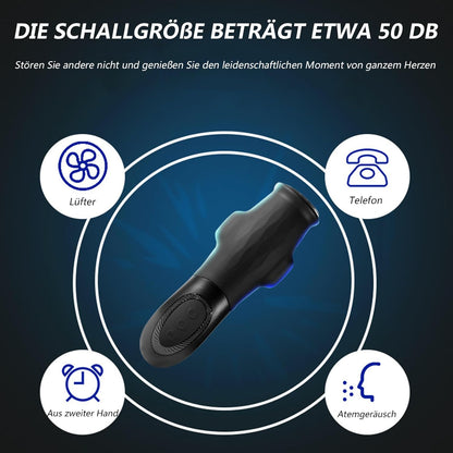 Elektrischer Masturbatorschale Blowjob Sex Machine mit 9 Vibrations & Saugfunktion