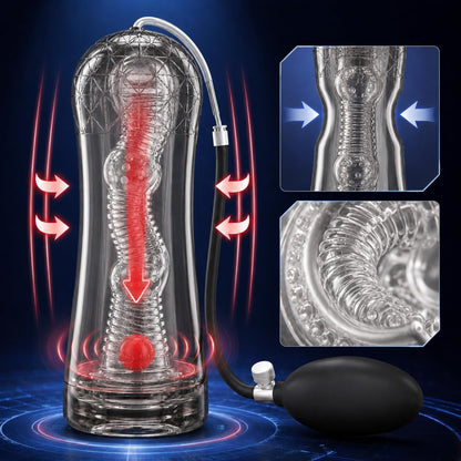 Elektrischer Penistrainer Stroker Blowjob Masturbatoren mit 10 Massagefunktion