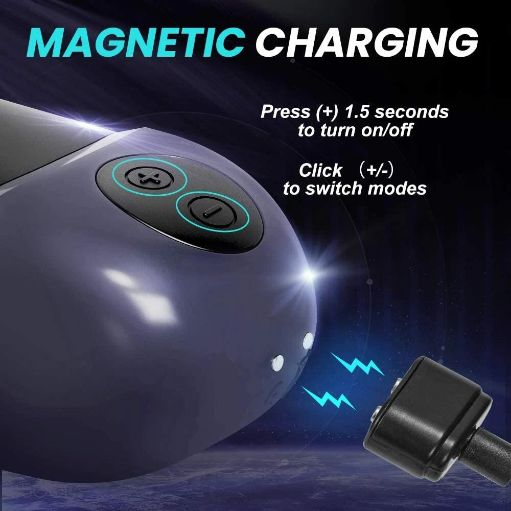 Automatischer Penis Trainer Stroker Masturbator mit 14 Vibrationsmodi & 2 Motoren