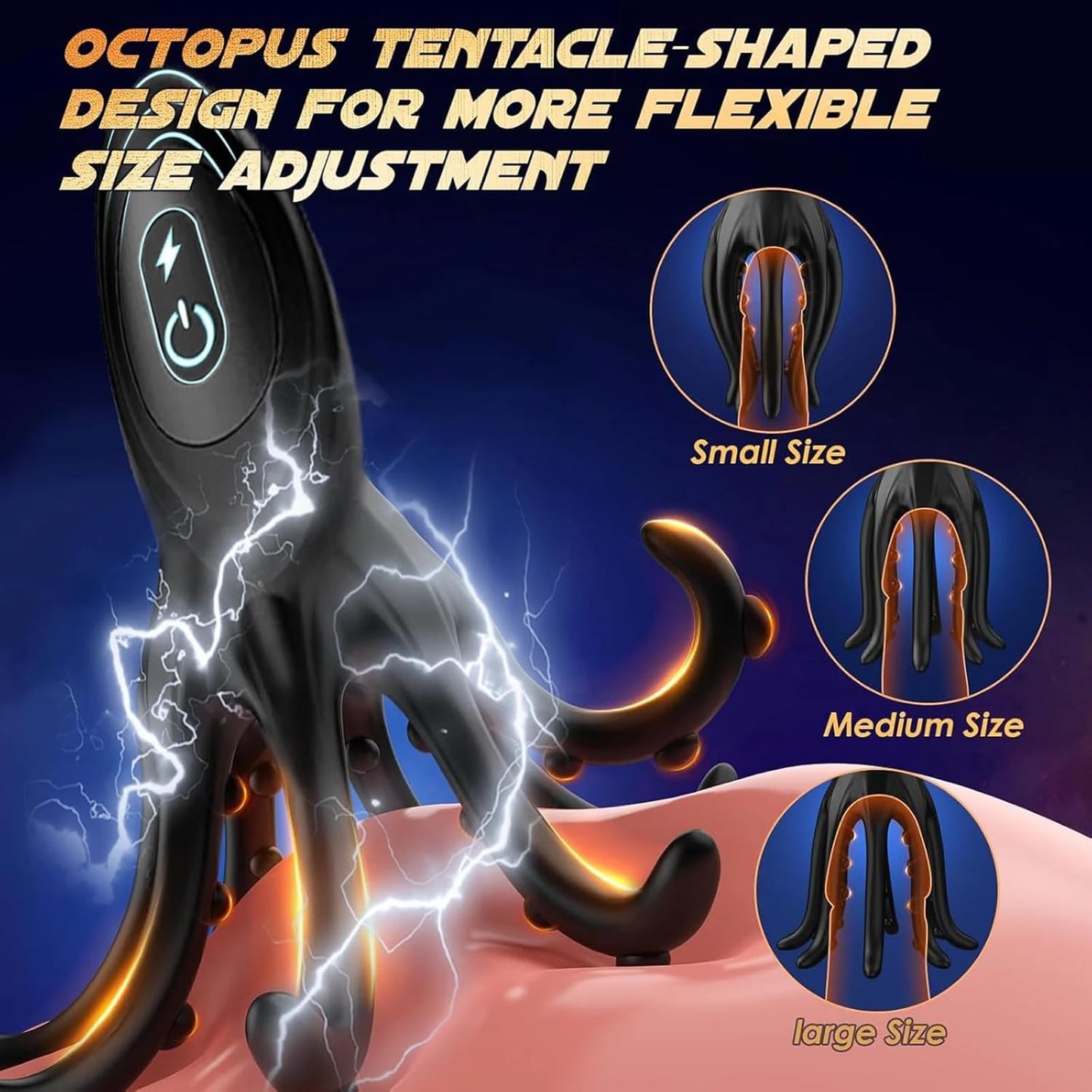 E-stim Penistrainer Vibrator Eichelmassagegerät mit 12 Vibrationsmodi & 7 Elektro Modi