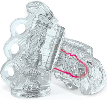 5D Kanal Penistrainer Massager Squeeze Masturbator Stroker Blowjob