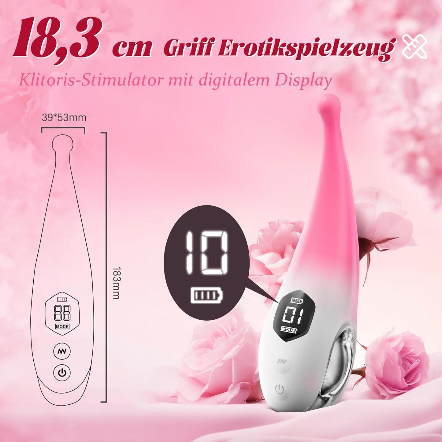 Klitoris Vibrationsvibrator G-Punkt Stimulator mit 10 Modi