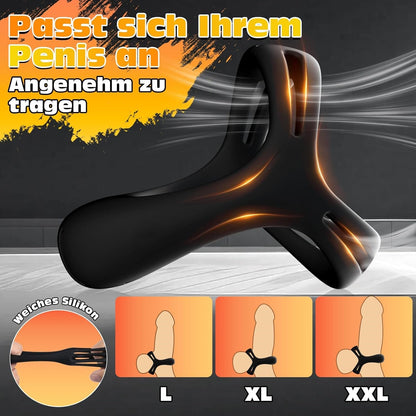 Dreieckiger Silikon Penisring Vibrator Trainer Stimulator