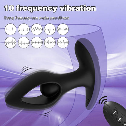 Hohl-Analvibrator Prostata Massager Stimulator mit 10 Vibrationsmodi