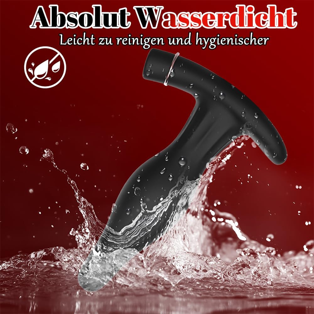 Elektro Shock Aufblasbarer Analplug Vibrator Prostata-Massage mit 12 Schockmodi