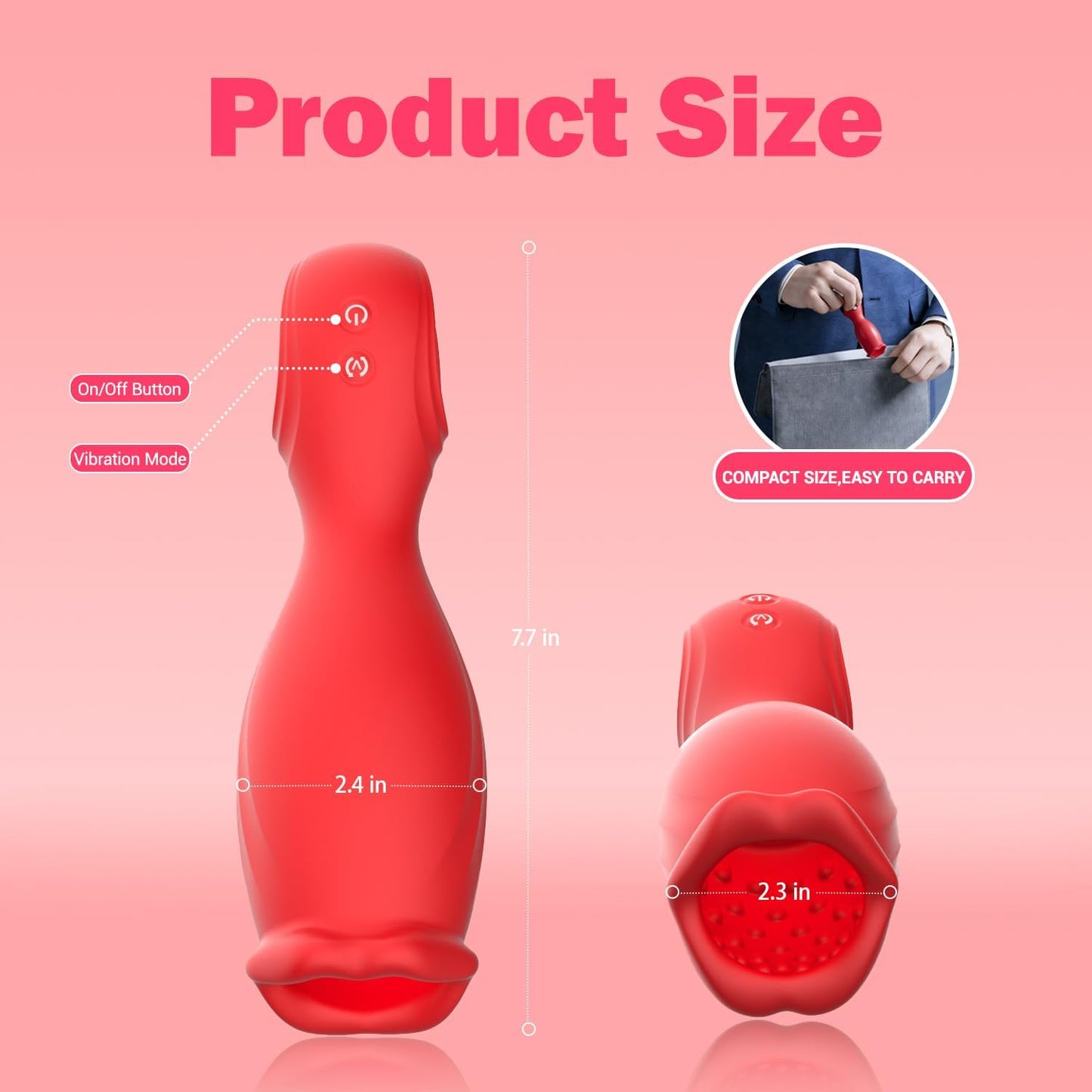 360° Rotation Penis Trainer Vibrator Stimulator Masturbator mit 10 Vibrationsmodi