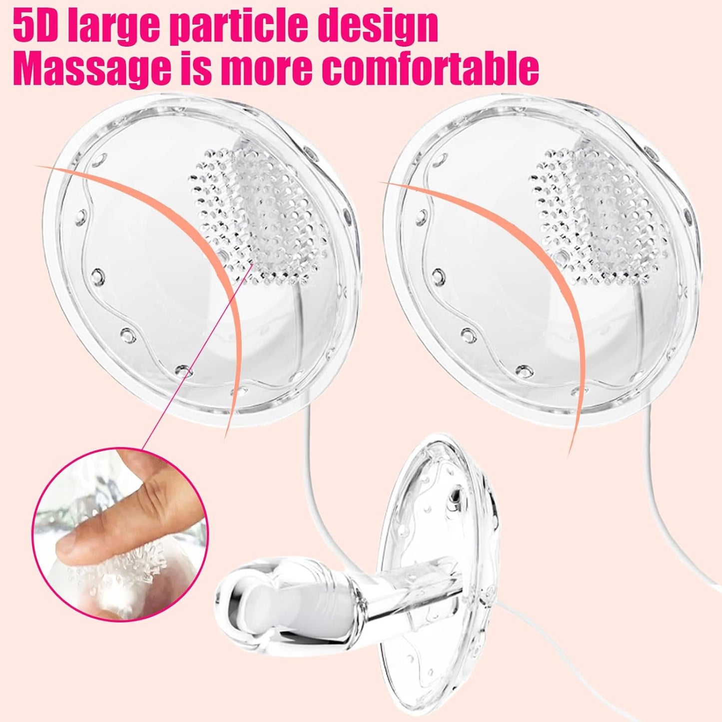 2 IN 1 Klitoris Vibrator Brustwarzenmassage G-Punkt Stimulator mit 12 Vibrationsmodi