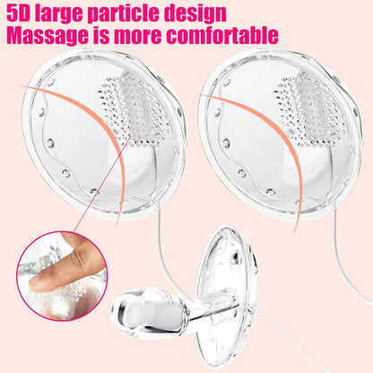 2 IN 1 Klitoris Vibrator Brustwarzenmassage G-Punkt Stimulator mit 12 Vibrationsmodi