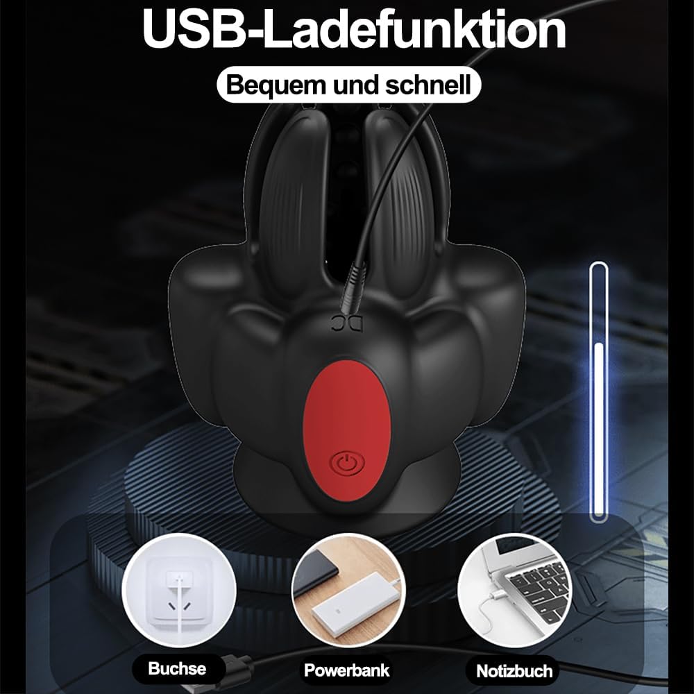 Elektrischer Masturbator Eichel Massage Vibrator Penis Stimulations mit 10 Vibrationsmodi