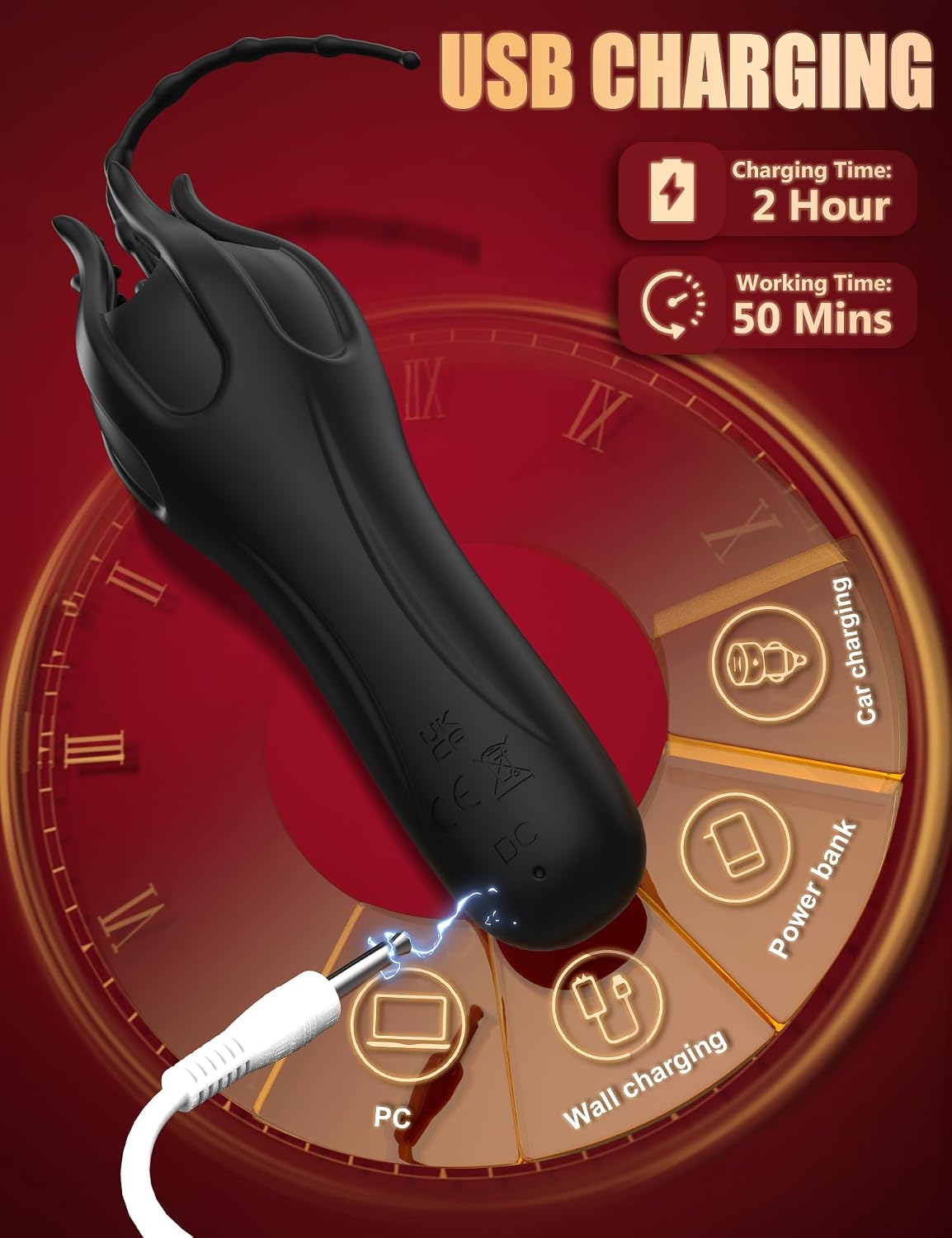 360° Wrapped Penis Trainer Vibrator Harnröhren Dilator mit 10 Vibrationsmodi