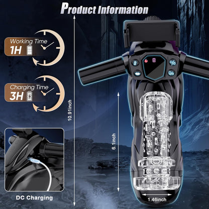 Automatische Masturbator Penispumpe Sexmaschine mit 9 Stoß-Saug-Vibrations-Heizmodi