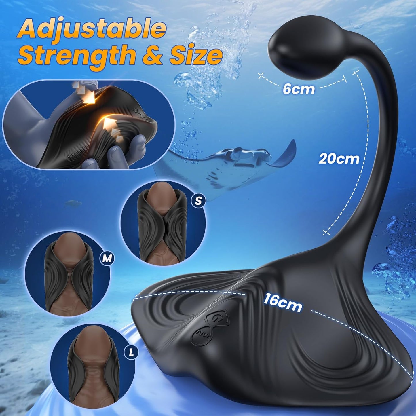 Prostata Massagegerät Analplug Penistrainer Stimulator mit 9+9 Vibrationsmodi