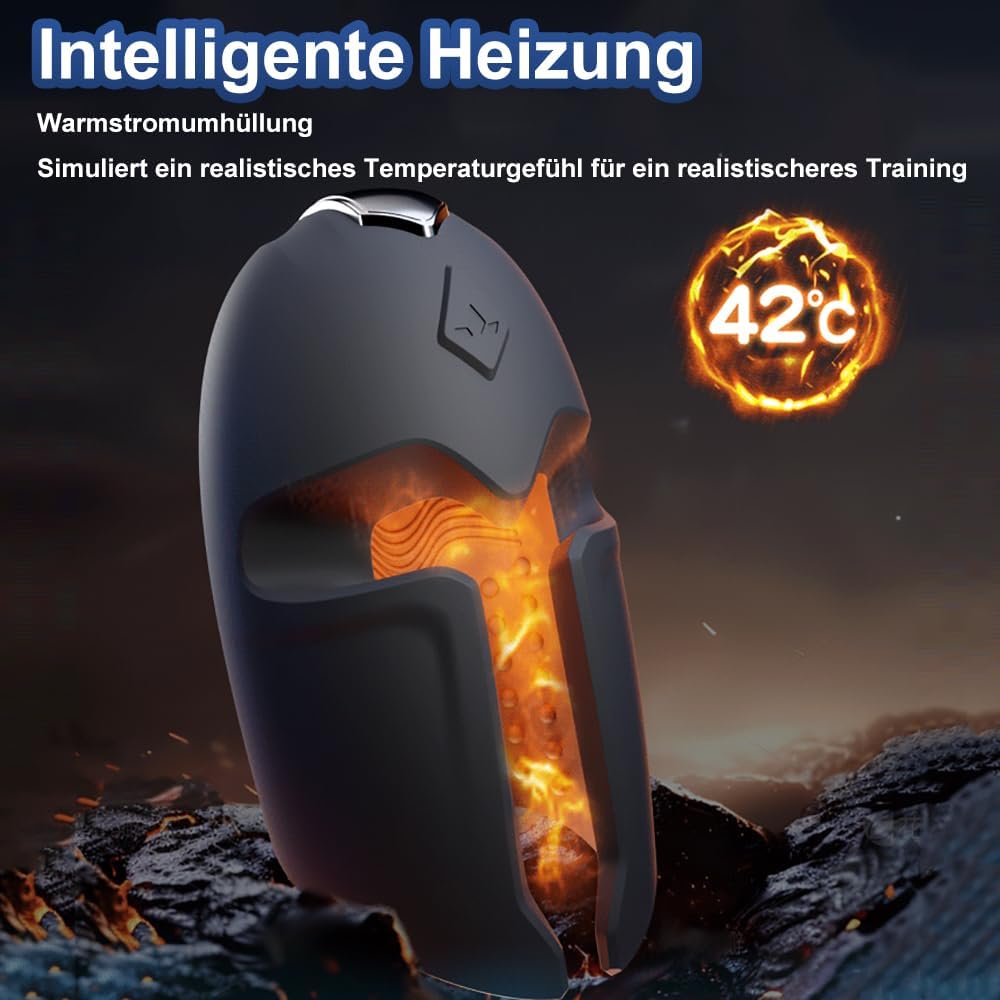 App-Fernbedienung Eichelvibrator Penistrainer Massagegerät Masturbator mit 10 Vibrations