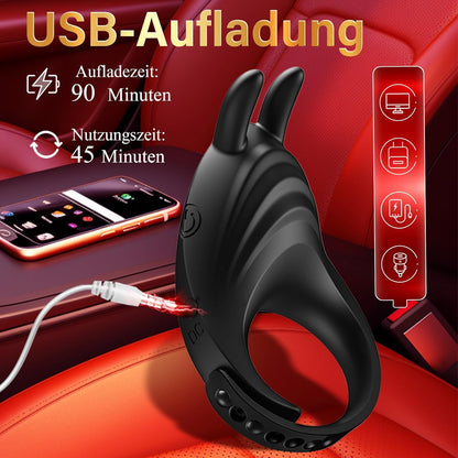 Multifunctionele cockring cockringvibrator met 7 krachtige vibratiestanden 