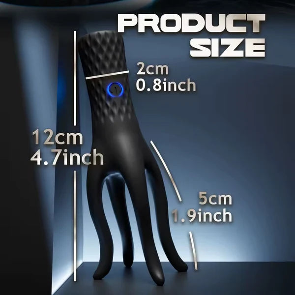 360° Rundum Penisvibrator Eicheltrainer Masturbator mit 10 Vibrationsmodi