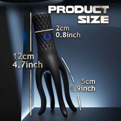 360° Rundum Penisvibrator Eicheltrainer Masturbator mit 10 Vibrationsmodi