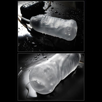 Elektrische Penistrainer Pocket Pussy Masturbator mit 7 Vibration & Vakuum Saugmodi