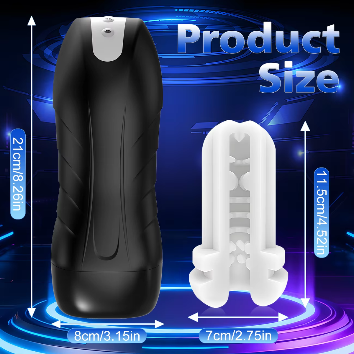 Electric Masturbator Penis Trainer Vibrator Enlargement with 10 Vibration Modes