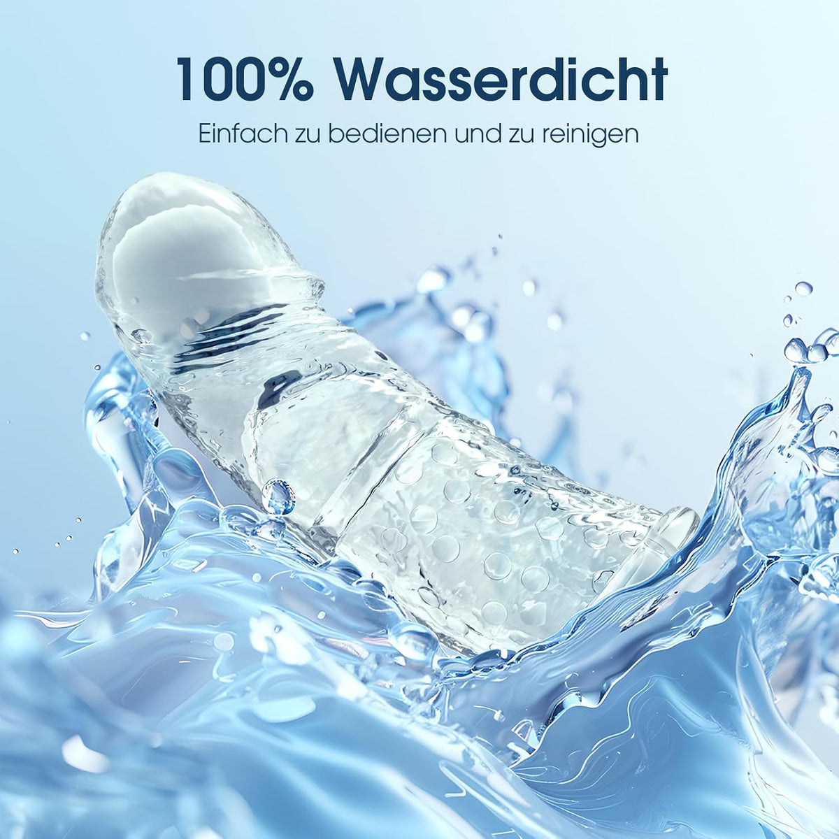 2er-Set Vibrierende Penishülle Penisverlängerung Cockring mit 10 Vibrationsmodi