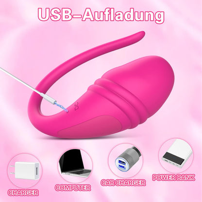 Vibrator sex toy with app and Bluetooth remote control vibrators with 10 vibration modes 