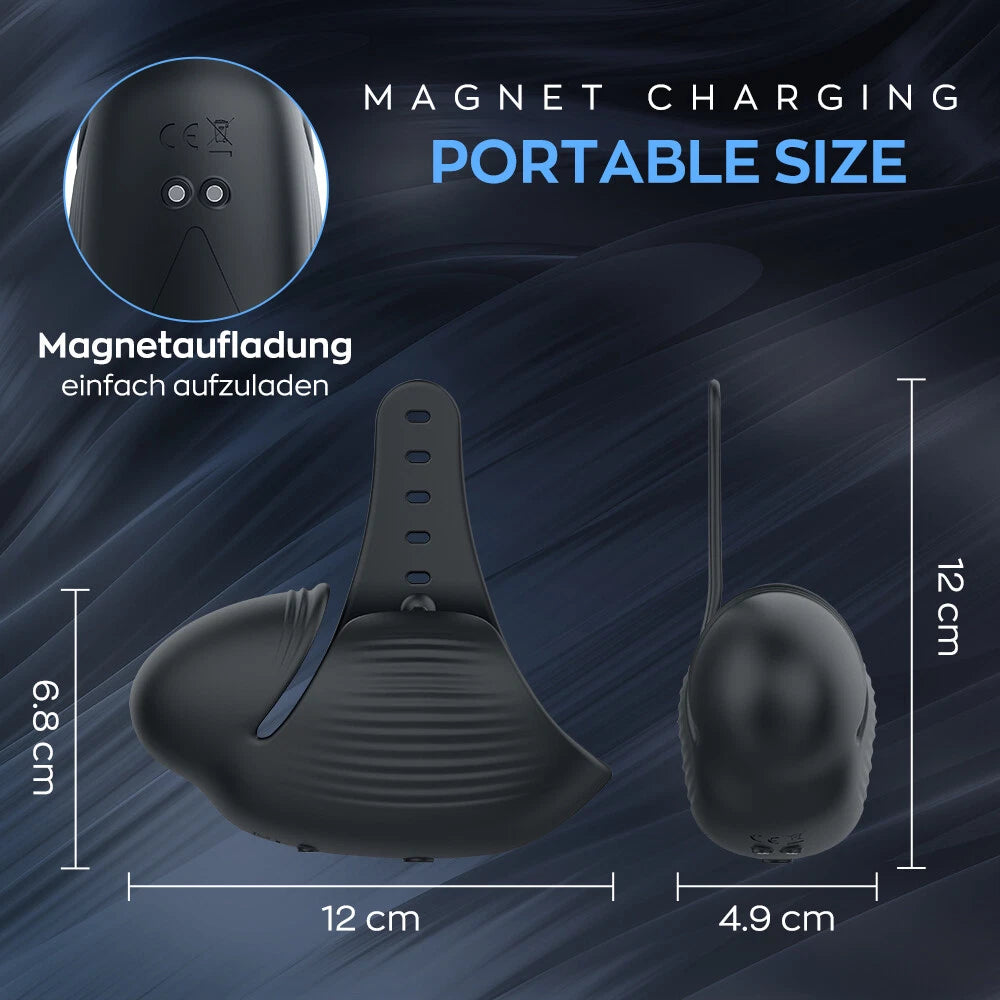 3 IN 1 Elektrische Penistrainer Masturbieren Eichelvibrator mit 8 Vibrationsmodi