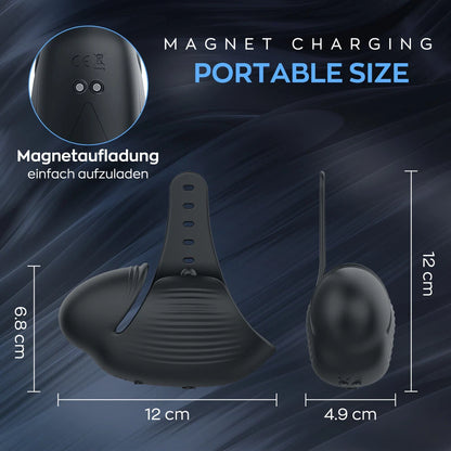 3 IN 1 Elektrische Penistrainer Masturbieren Eichelvibrator mit 8 Vibrationsmodi