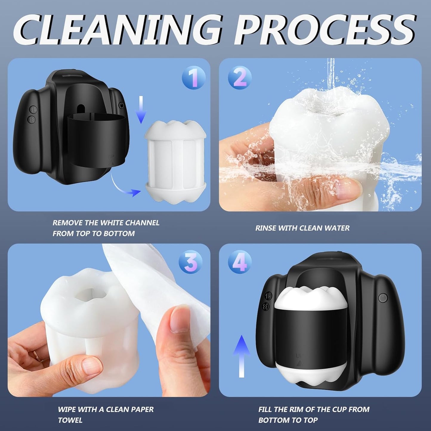 Elektrischer Masturbator Penistrainer Sexmachine mit 10 Vibrationsmodi & 3 Teleskopfunktion