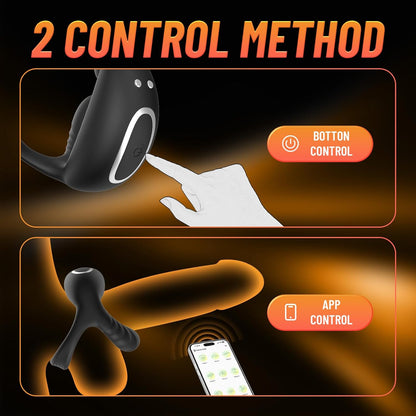 Stretchy cock rings Vibrating cock ring with 10 vibration modes 