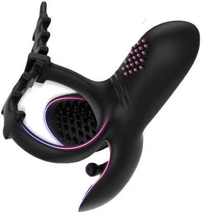 Einstellbarer Penetrations Penisvibrator Massagegerät Stimulator mit 9 Vibrationsmodi