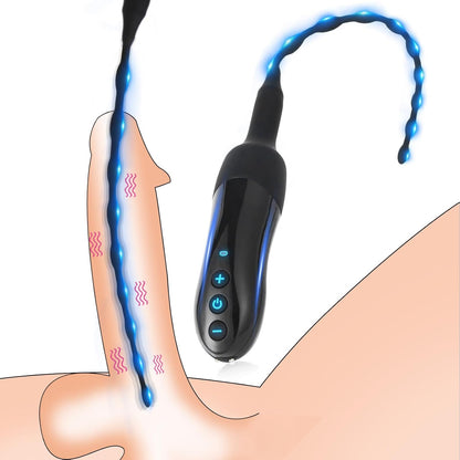 Harnröhren Dilatatoren Penis Plug Trainer Vibrator Eichel Stimulator mit 20 Modi