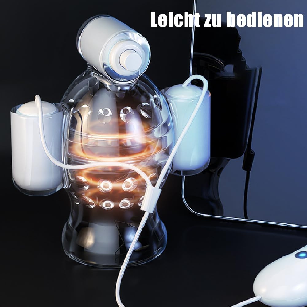 Elektrischer Penistrainer Massagegerät Eichelvibrator Masturbator mit 11 Vibrationsmodi