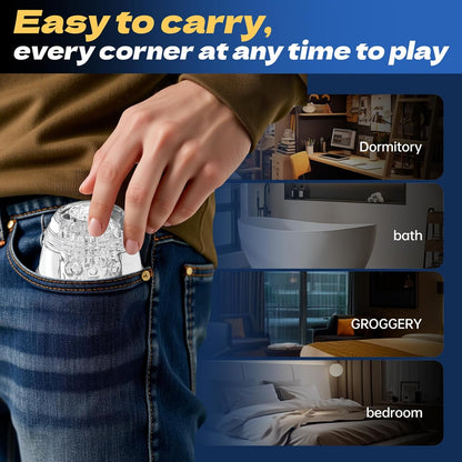 Realistischer Penistrainer Stroker Pocket Pussy Masturbator mit Dicken Wänden