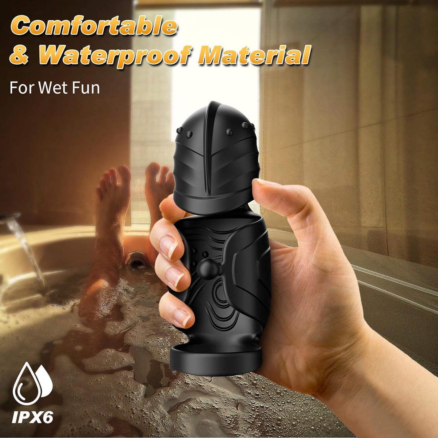 360° Umwickelter Penistrainer Vibrator Cockring mit 10 Schwing und 10 Vibrationsmodi