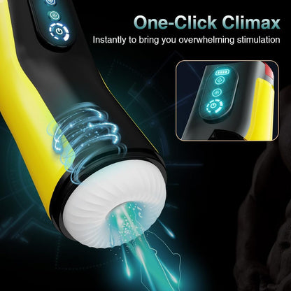 Automatischer Masturbator Stroker Blowjob mit 7 Vibrations & 7 Saugmodi & Heizmodi