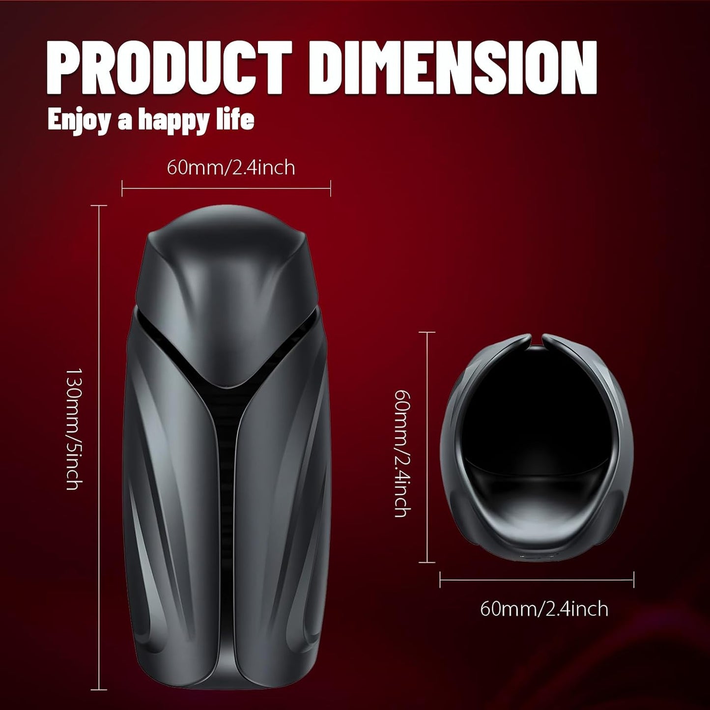 Freihändiger Penis Trainer Vibrator Eichelstimulator mit 10 Vibrationsmodi