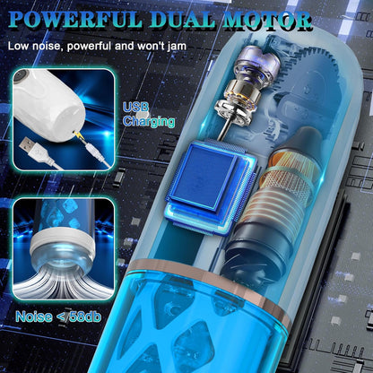 4D Ultra Realistischer Automatischer Masturbieren mit 3 Geschwindigkeiten und 7 Vibrationen