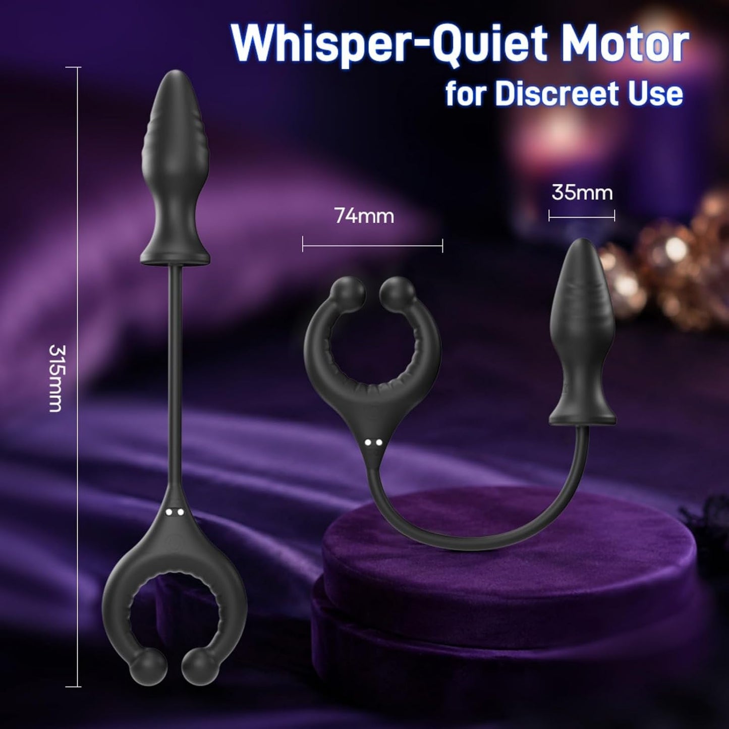 Anal Vibrator Dildo Prostata Stimulation Penisring mit 10 Vibrationsmodi