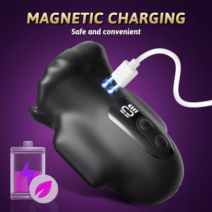 Elektrische Penistrainer Erektionshilfe Masturbator mit 10 Vibrationsmodi