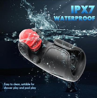 Elektrische Masturbatoren Penis-Trainer Penisringe mit 10 Vibrationsmodi