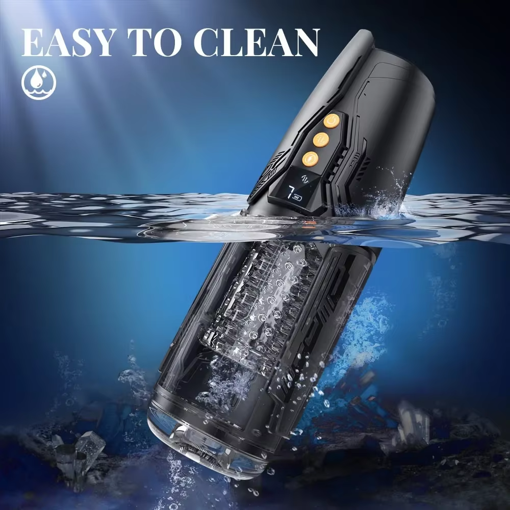 Realistischer Masturbatoren Penis Stroker Blowjob mit 7 Schub & Rotations & Vibrationsmodi