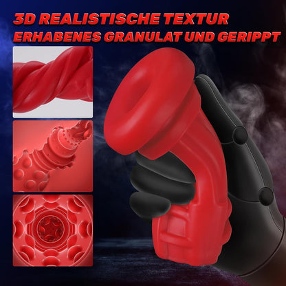 Elektrische masturbator met LCD-scherm en 9 zuigmodi en vibratiemodi