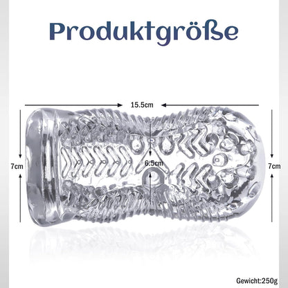 Gelee Manuelle Masturbieren Cup Super Adsorption transparent Penistrainer